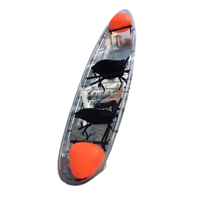 

Double transparent boat, double crystal boat