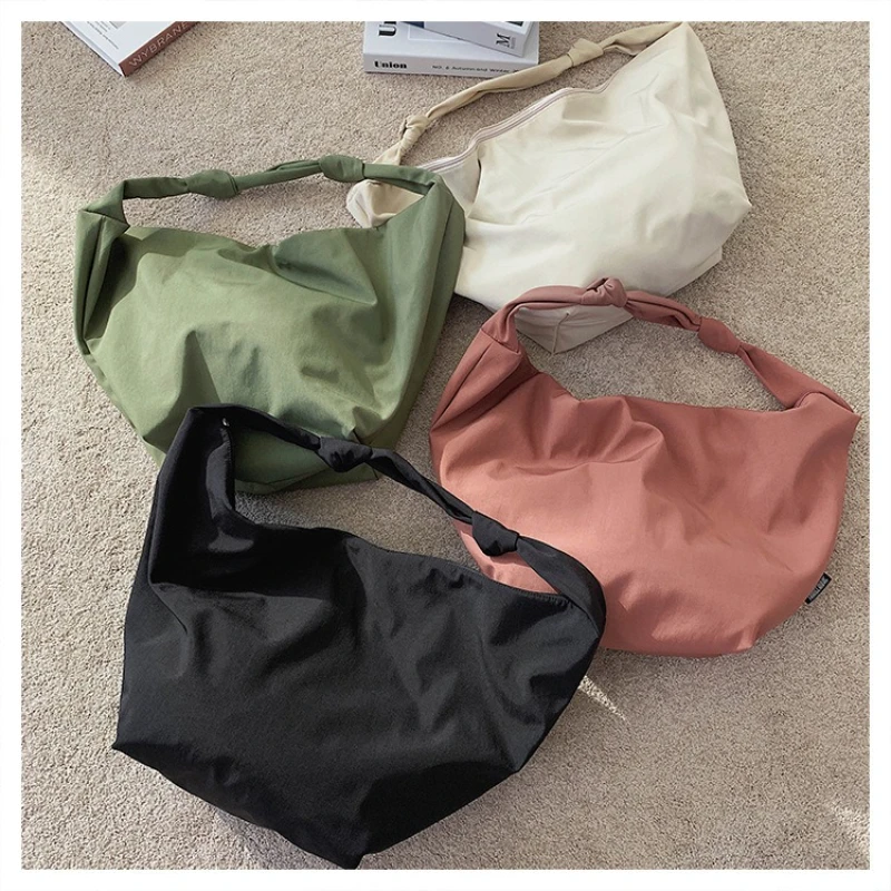 

Pure Color Canvas Big Tote Bags for Women 2025 New Shoulder Shopping Bag Waterproof Fabric Simple Fashionable Messenger Bag