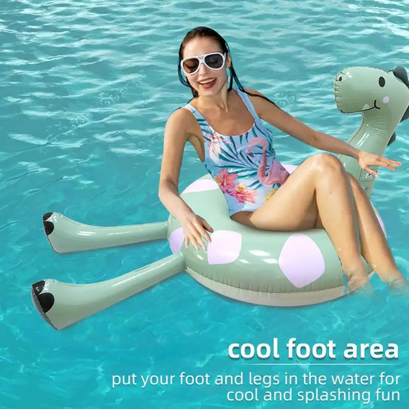 Inflatable Ring Float Floating Ring For Pool Swim Activities Portable Comfortable Fun Colorful Water Raft For Lake Relaxation