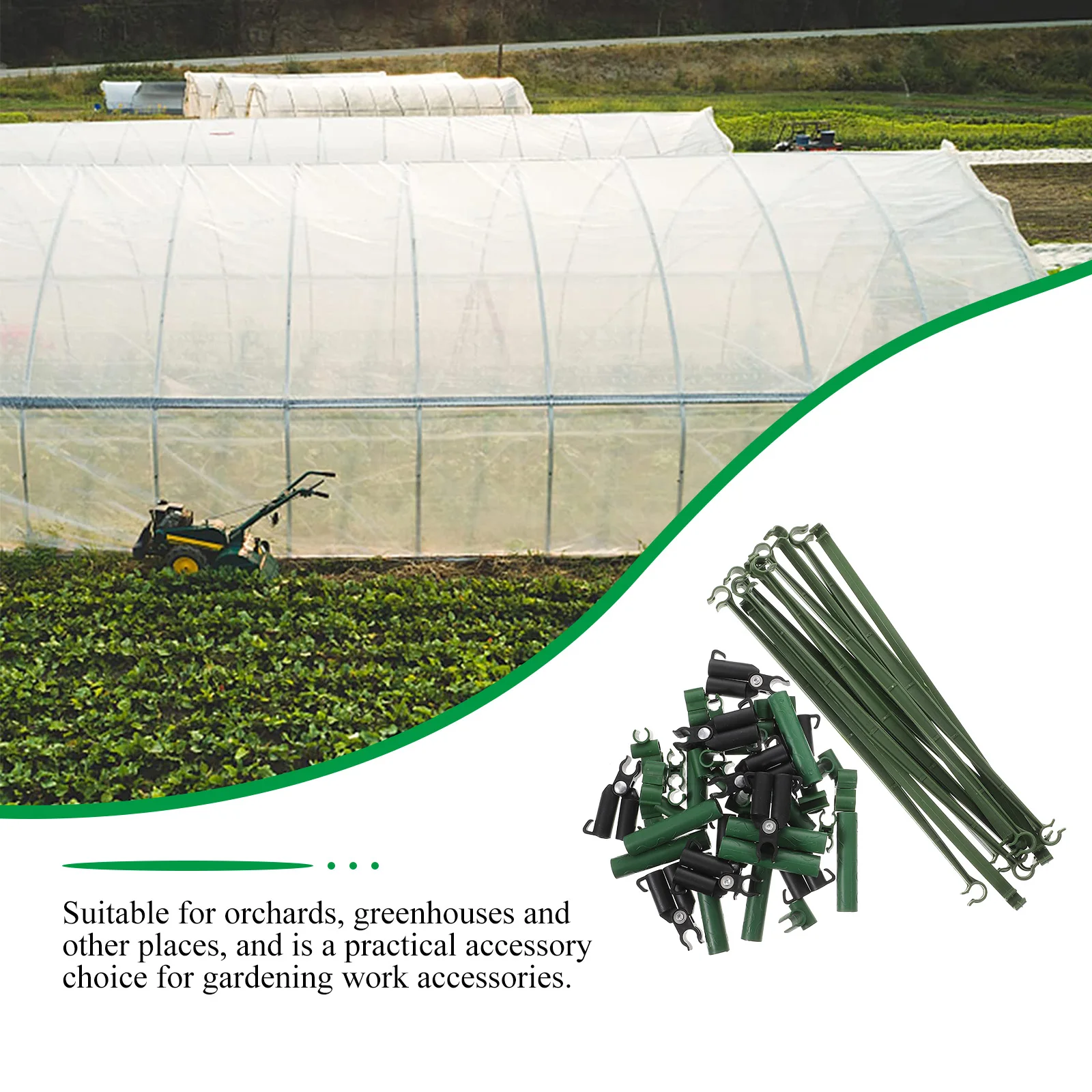

Gardening Accessories Plant Support Stakes Trellis Connectors Durable Reusable PE Plastic Tomato Cucumber Vine Supports Lattice