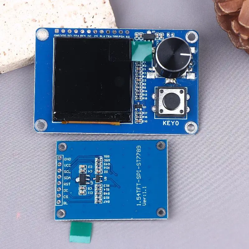 وحدة عرض TFT LCD 1.54 بوصة مع زر تشفير دوار EC11، واجهة IIC/I2C SPI 240x240 لـ Arduino ESP32 ESP8266 DIY #3