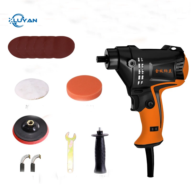 

980W Car Polisher Machine Electric Grinding Machine Automotive Polisher Adjustable Speed Sanding Waxing Grinding Tools