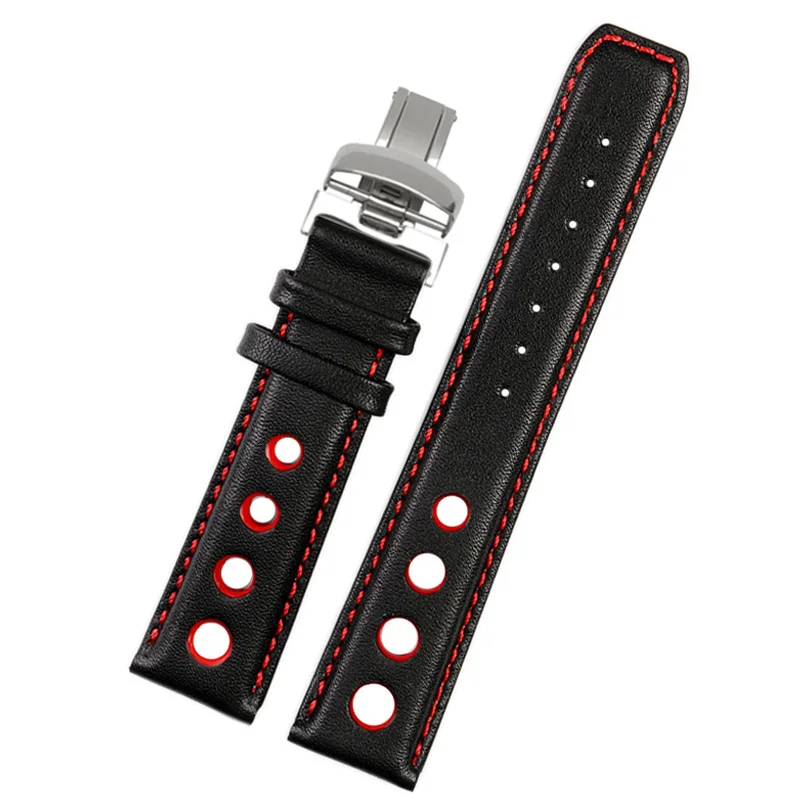 Genuine Leather bracelet For tissot 1853 Sports Watchband Racing PRS516 T91 1853 Top layer cowhide 20mm chopin strap accessories