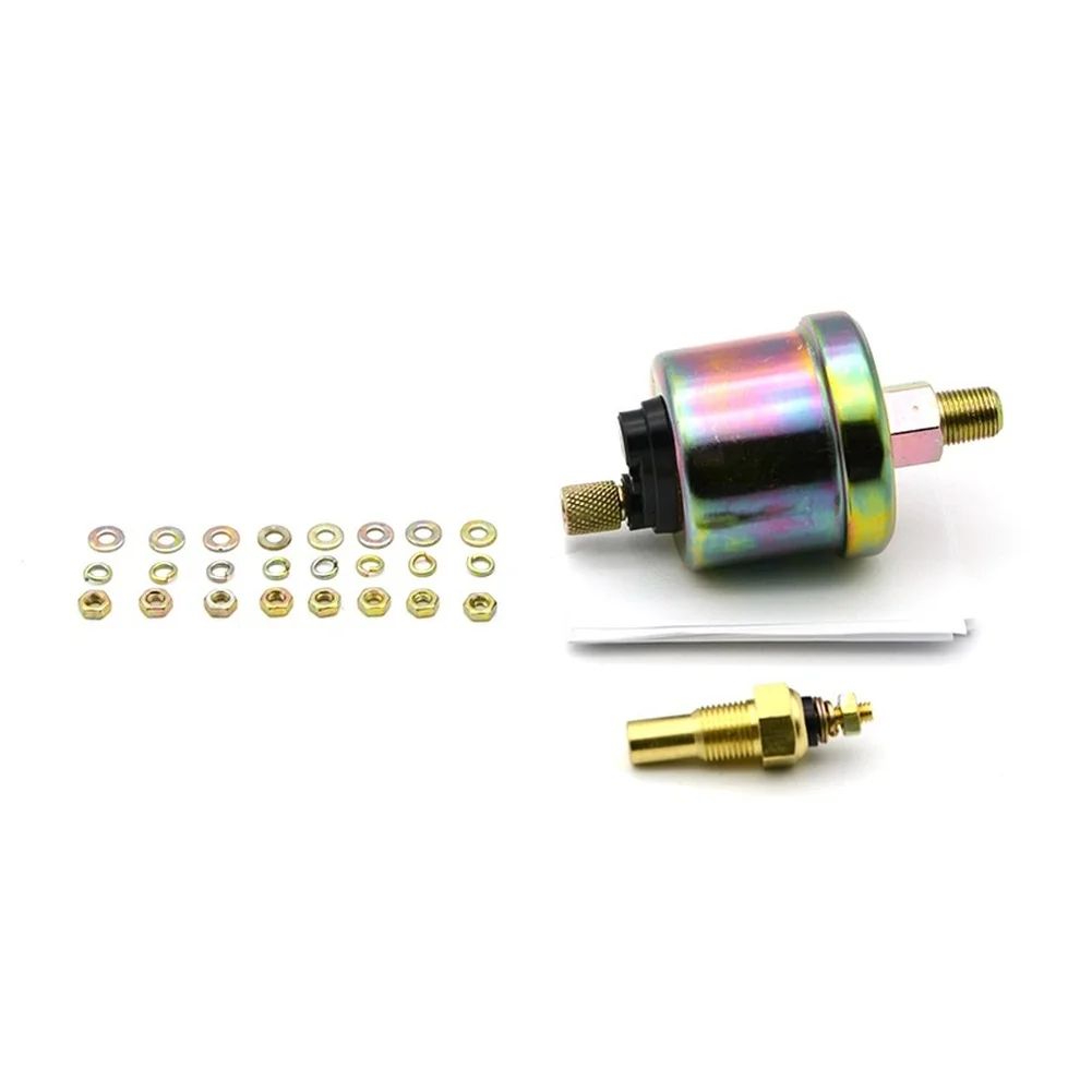 Voltage Water Temp 52MM Triple Gauge For Car Modification As Shown LED Display Water Temperature Sensor Oil Pressure Sensor