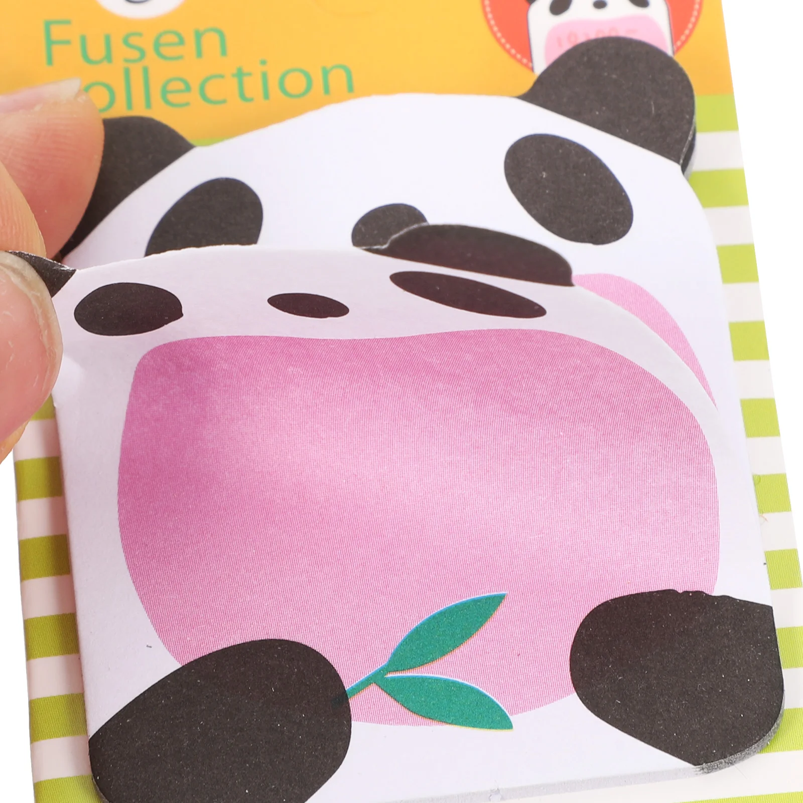 

20Pcs Panda Shaped Memo Pads Sufficient Quantity for Time Use Simple Design Self-Adhesive Note Stickers for Books