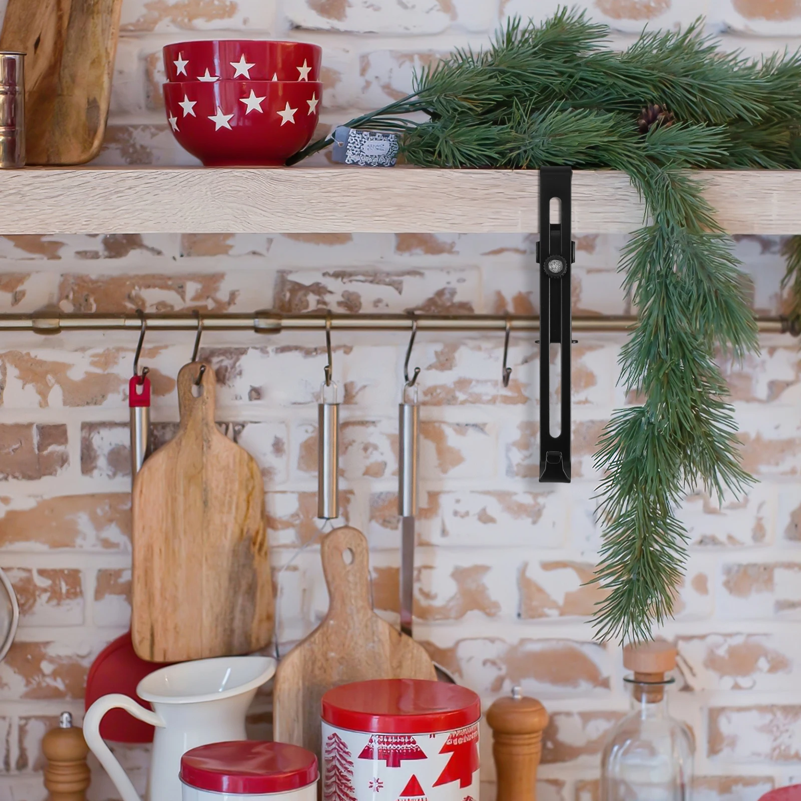 

Iron Christmas Stocking Holder Fireplace Hanging Hook Sturdy Xmas Mantel Hanger Decorative Stocking Hook Xmas Hooks