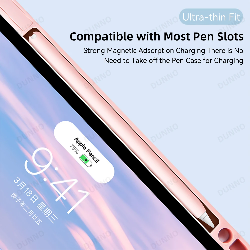 Astuccio per matite per Apple Pencil 1a 2a generazione per iPad Apple Pencil Stylus Pen Cover protettiva in Silicone morbido