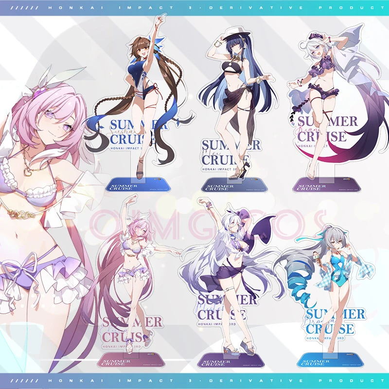 Honkai Impact 3 Elysia Bronya Zaychik Kiana Kaslana Animation Desktop Ornaments Anime New Fengdan Peripheral Games Ornaments