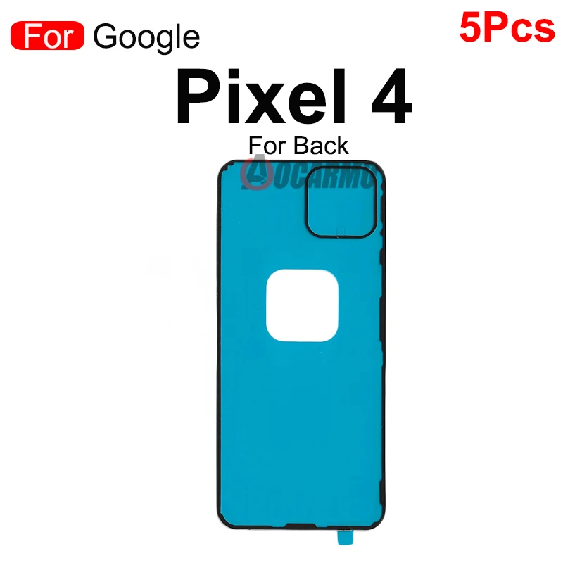 5Pcs Back Frame Sticker Rear Cover Bracket Tape Glue with Camera Lens Adheisve For Google Pixel 4 XL 4XL Replacement Part