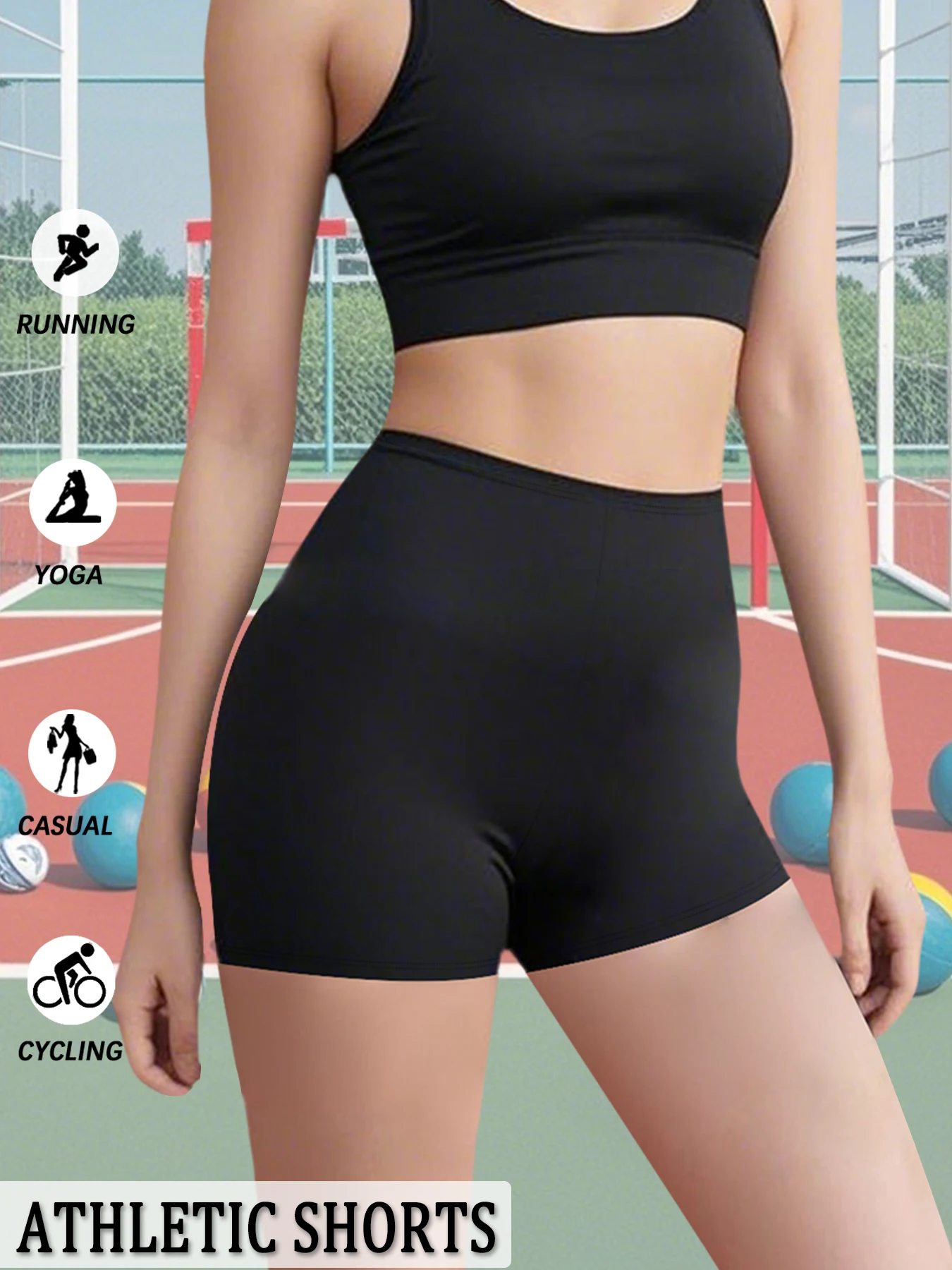 

Biker Shorts For Women Super Soft No See Through Workout Yoga Running Cycling Push Up Gym Fitness Shorts Women's Activewear