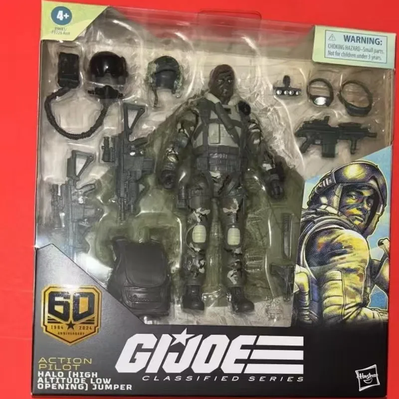 GIJOE 6-calowa figurka Hasbro Classified 60th Anniv Żołnierz damski spadochroniarz snajper kolekcjonerski darmowa wysyłka