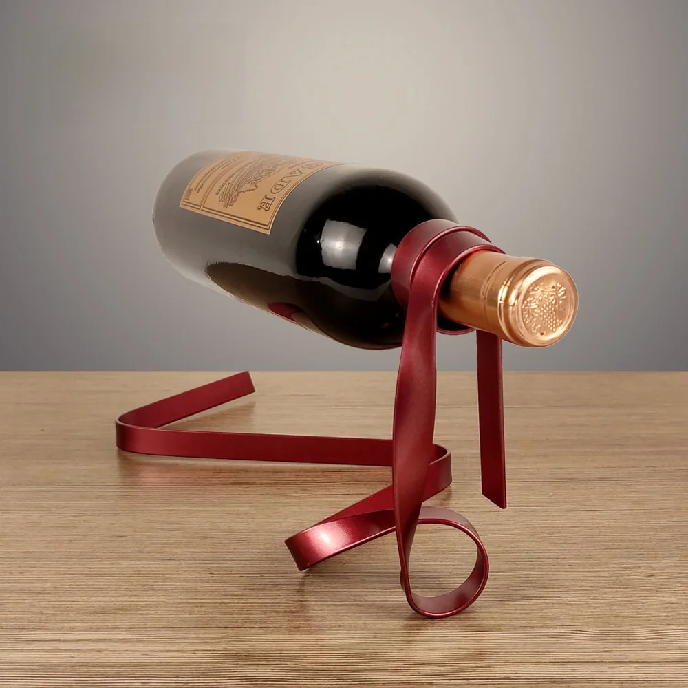 elegant-home-decor-metal-ribbon-suspended-ornament-creative-balance-wine-rack-modern-indoor-display-iron-storage-organizer