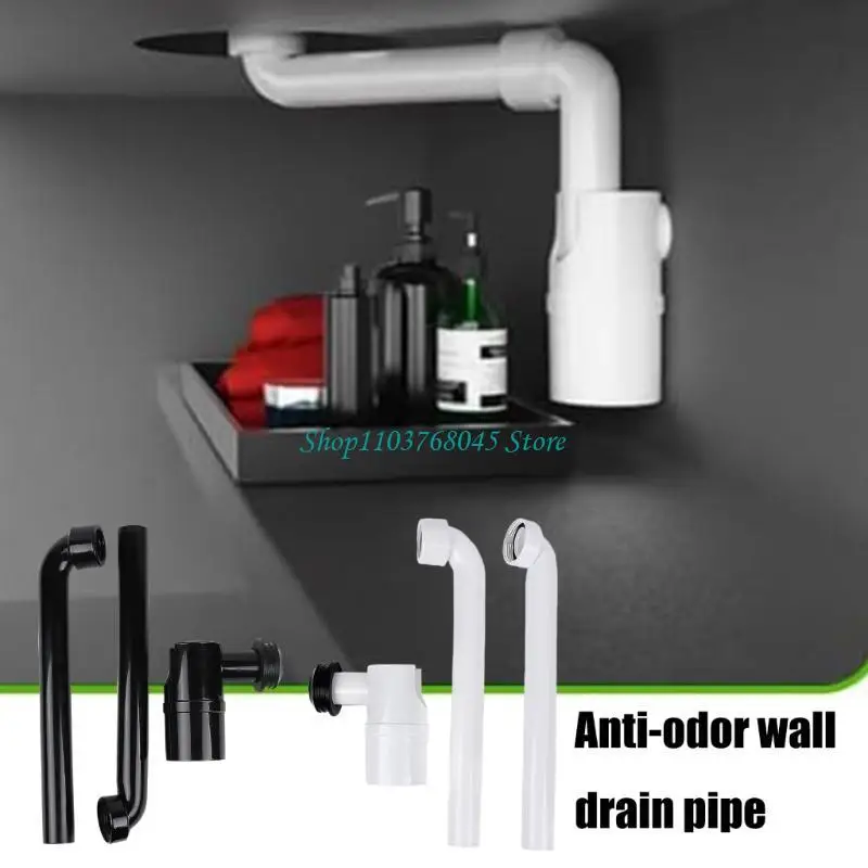 

R53F 1-1/4Inch Sink Waste Trap Bathroom Drain Pipe Rotating Sink Waste Trap
