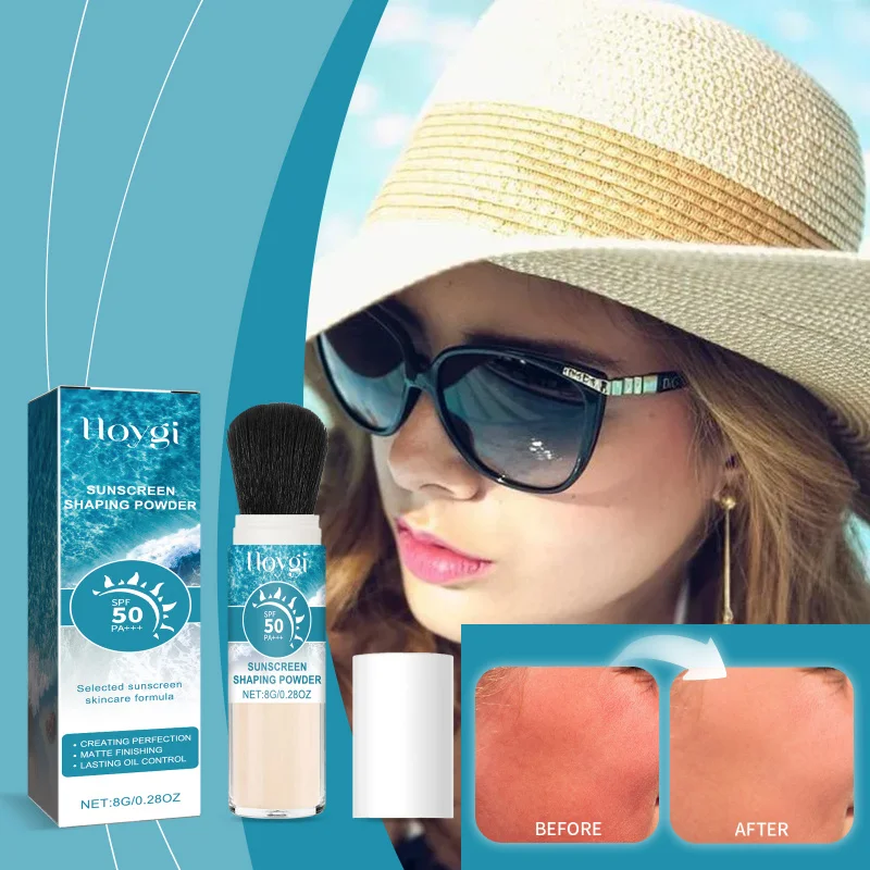 

Mineral UV Protection Powder - Lightweight Hydrate Long-Lasting Oil-Control Waterproof For Face With Mica Titanium Dioxide