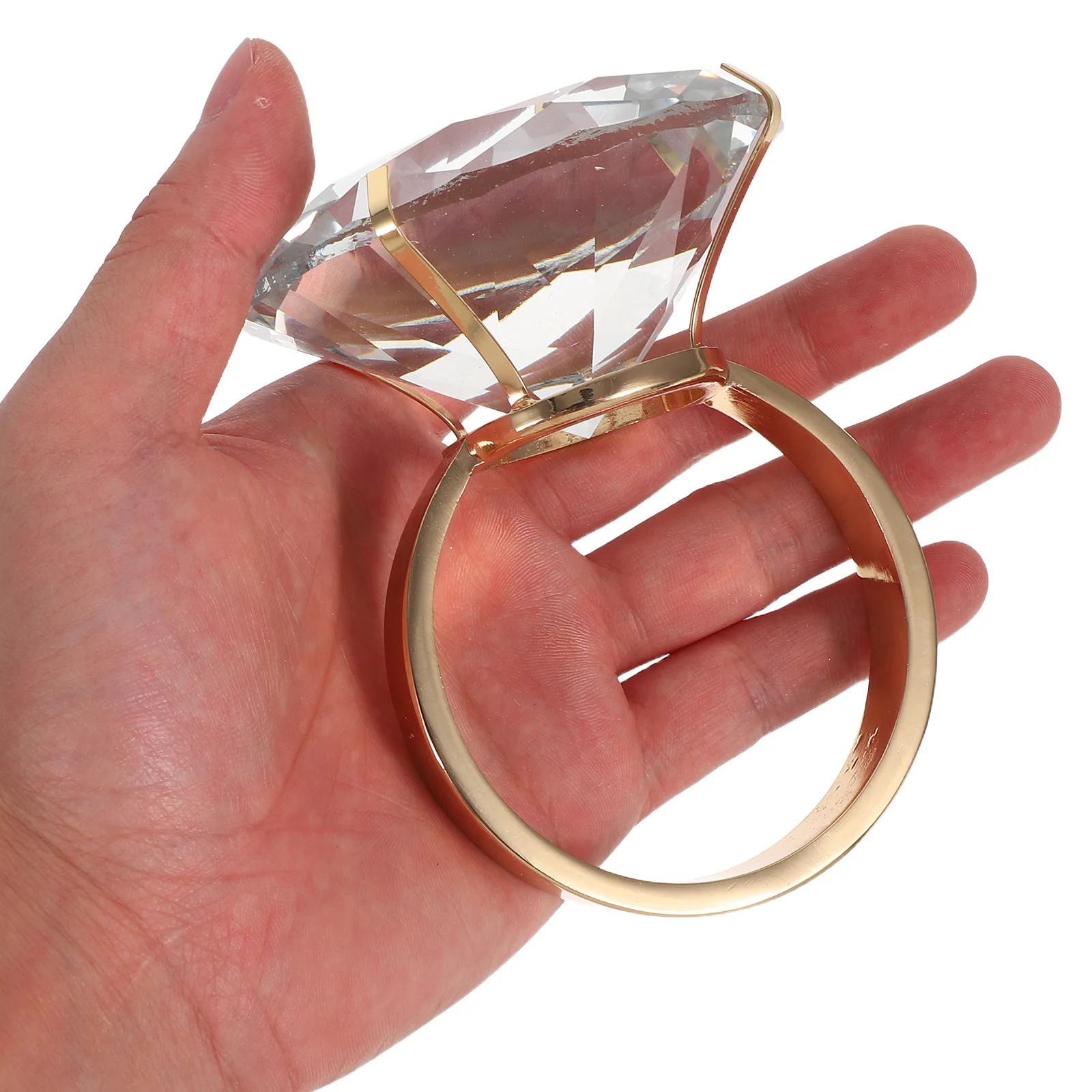 

Engagement Ring Decorations Anniversary Party Props Ornament Simulated Rings Fake for Women