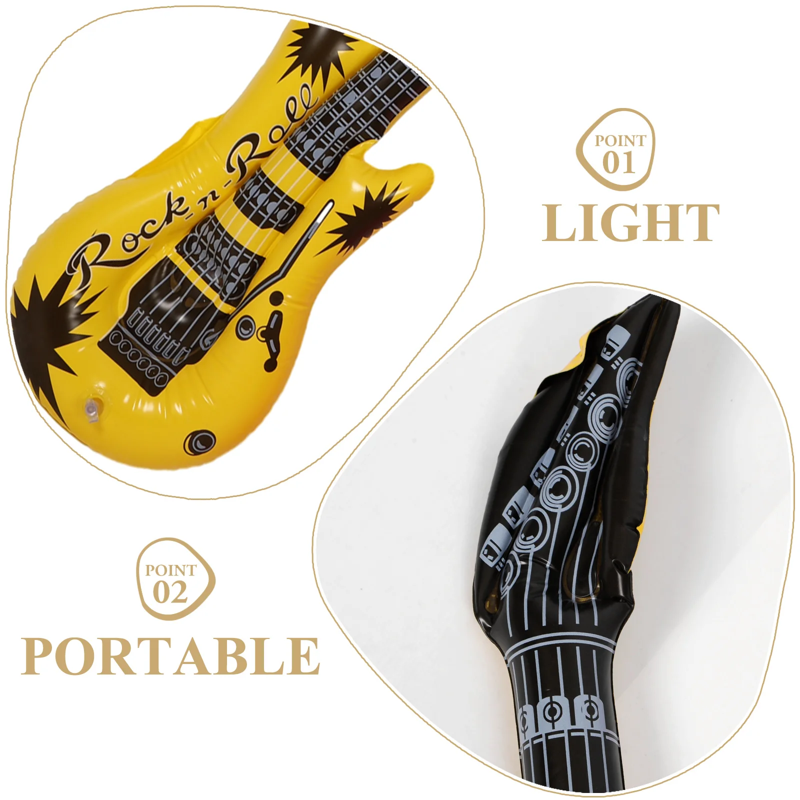 풍선 기타 풍선 블로우 악기 파티 소품, 성인 어린이 생일 파티 장식, 카니발 파티 호의