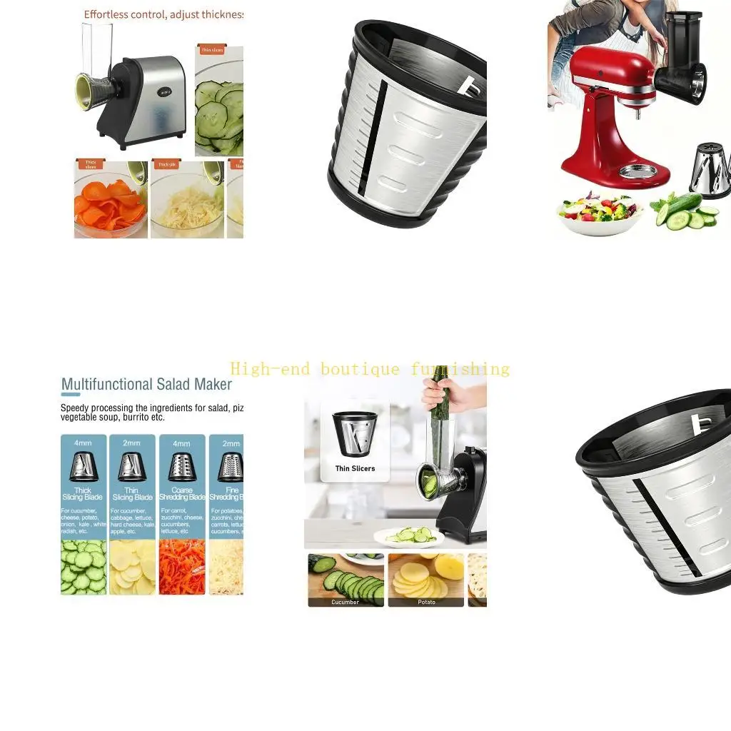 L9NB Drum Insert Accessory for Salad Maker Handling Kitchen Use