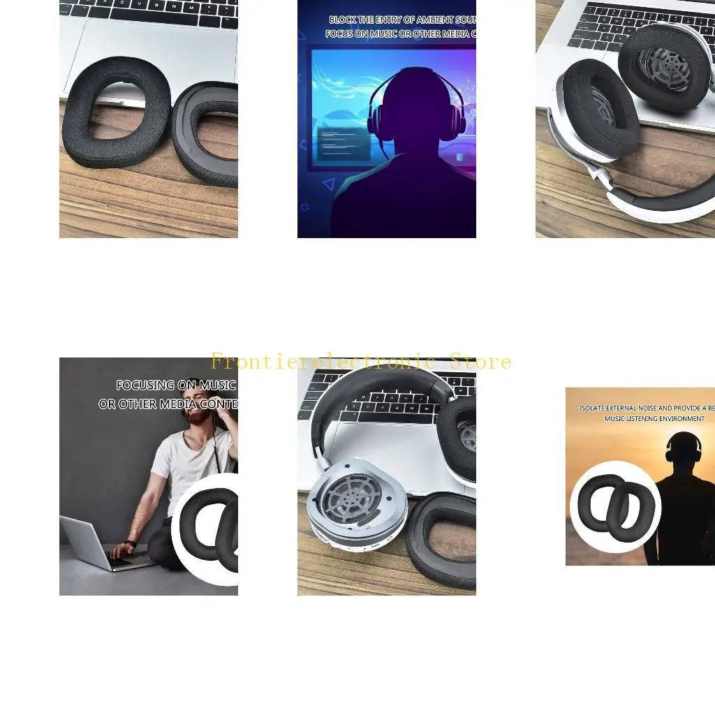 

G8DB Easy to Install Earpads for Beach Stealth700 Gen3 Earphone Ear Cover Earmuff