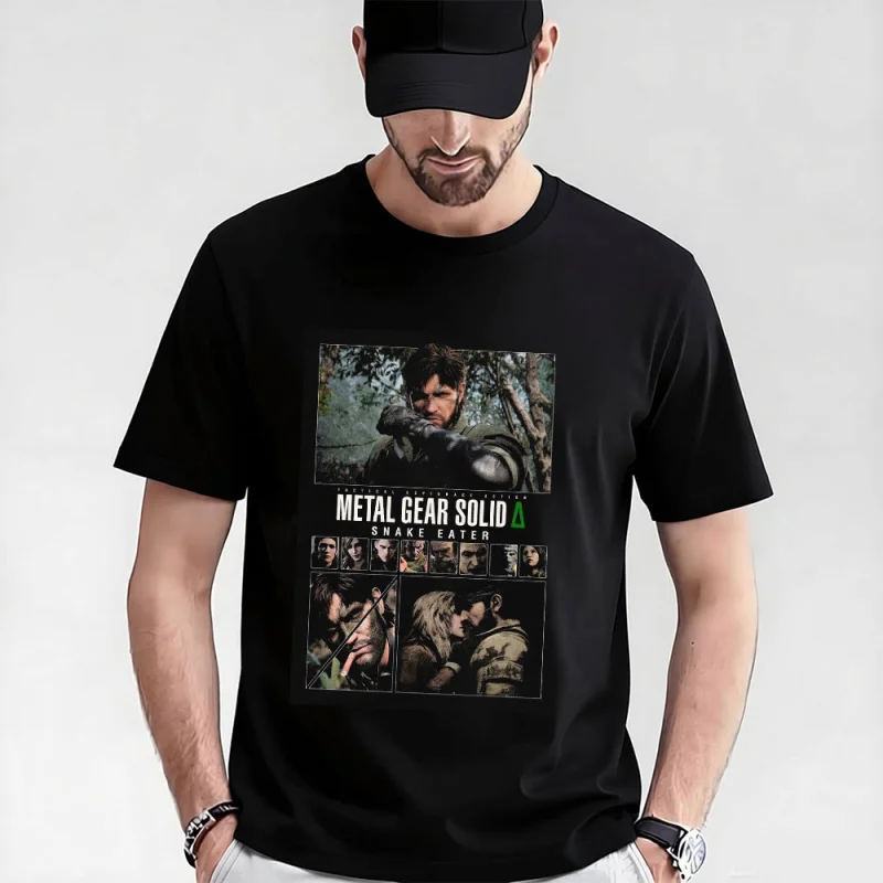 

Metal Gear Solid Snake Eater 0315 MGS gift t shirt Kojima Video game Graphic Clothes 100% cotton print tee All size tops