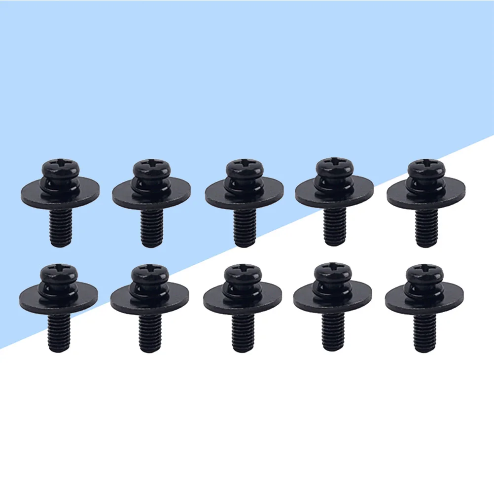 

10 Pcs Drum Maintenance Ear Mounting Screws Parts Accessories Lug Stock with Washers Repair