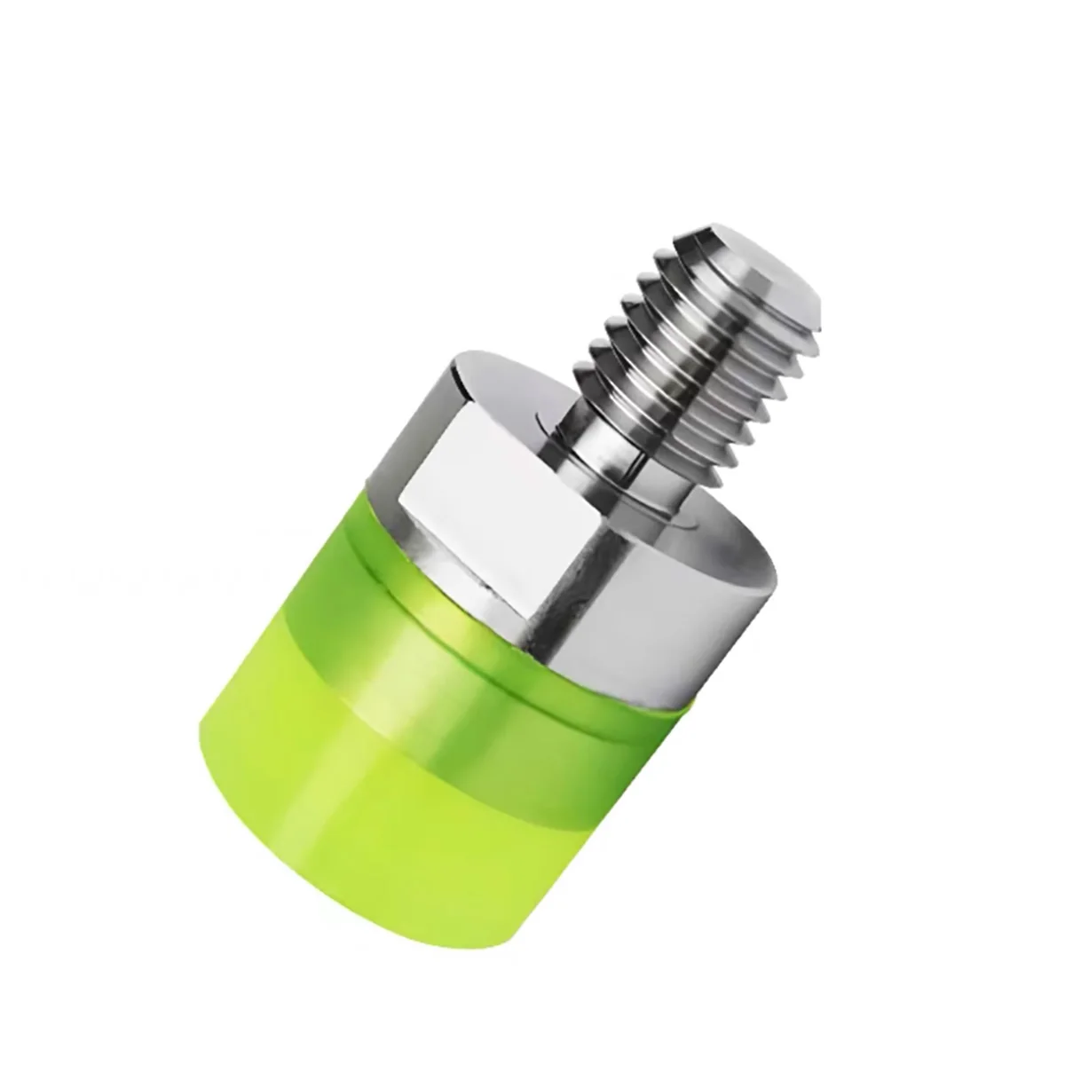 1 Buah Sekrup Baja Tahan Karat Berlapis Poliuretan Benang Eksternal untuk Bantalan Silinder Anti-tabrakan Blok Penyangga Tahan Aus