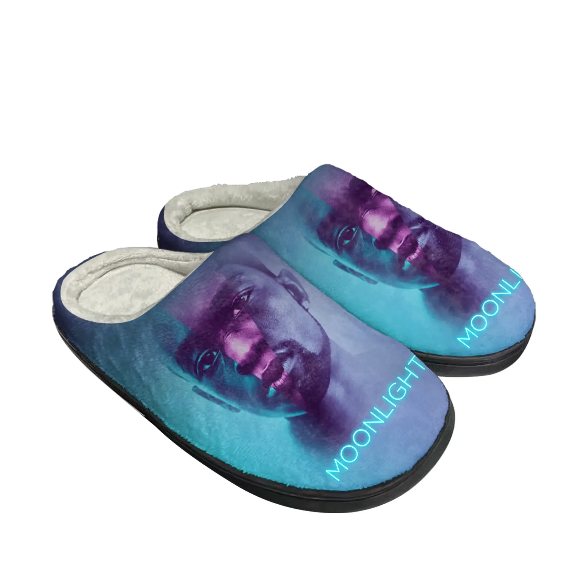 Moonlight Movie Home Cotton Slippers Mens Womens Plush Bedroom Casual Keep Warm Shoes Thermal Indoor Slipper Customized DIY Shoe - view 2