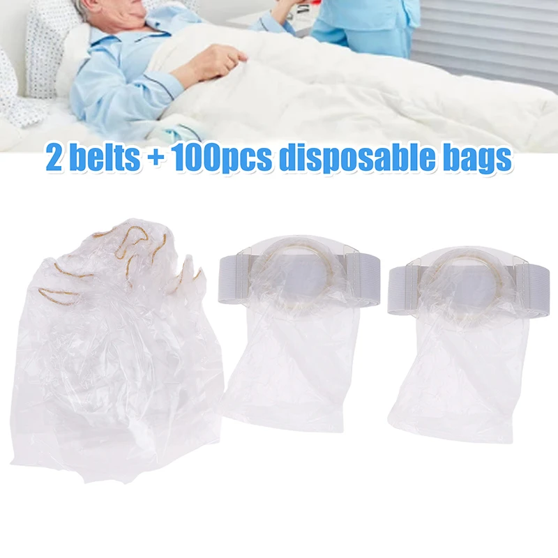 

100pcs Colostomy Bags Skin‑Friendly Silicone Ostomy Ileostomy Stoma Care Pouches Bag Colostomy Bag Disposable Colostomy Bag