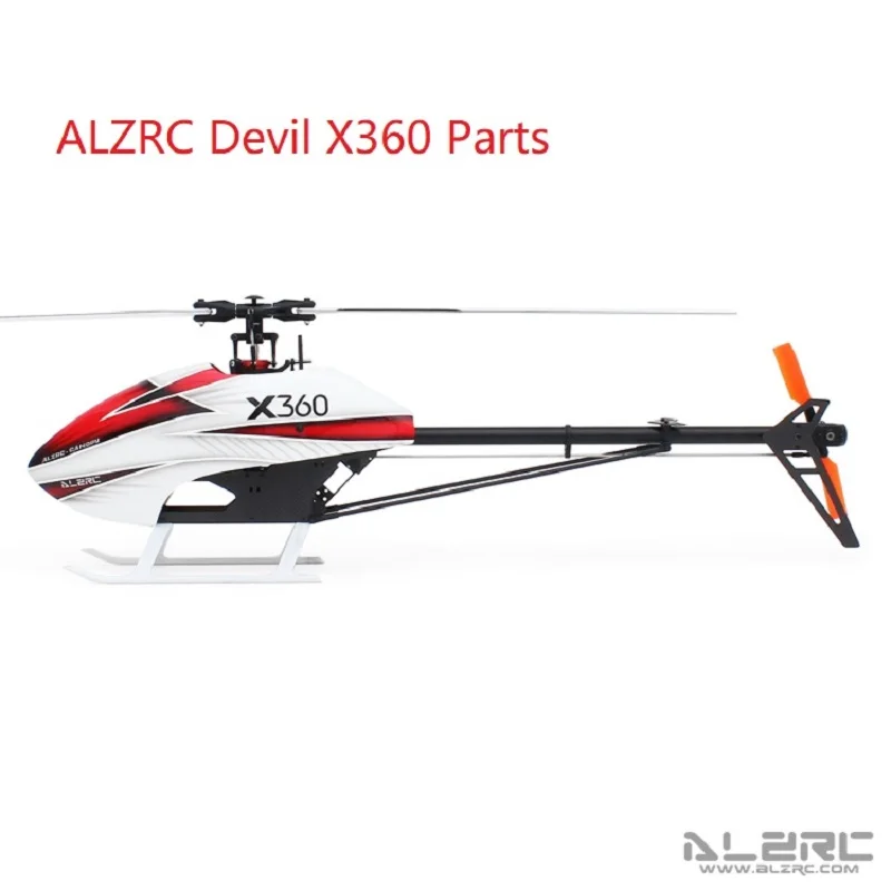 ALZRC Devil X360 Parts, Main Frame tail boom main shaft belt compatible for GAUI X3