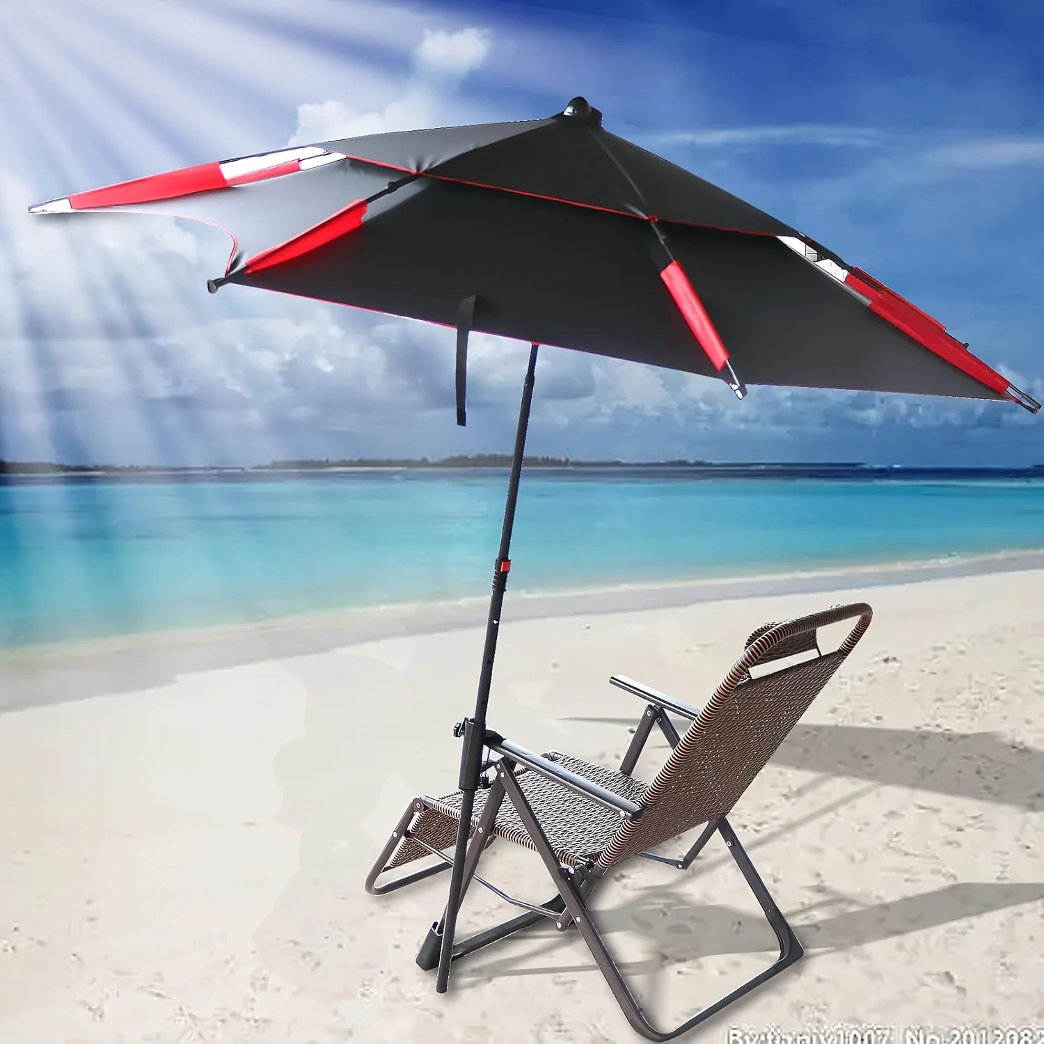 Outdoor Patio Umbrella Stand Sun Shade Support Umbrella Holder Heavy Duty Umbrella Clamp Holder For Outdoor Activities Camping