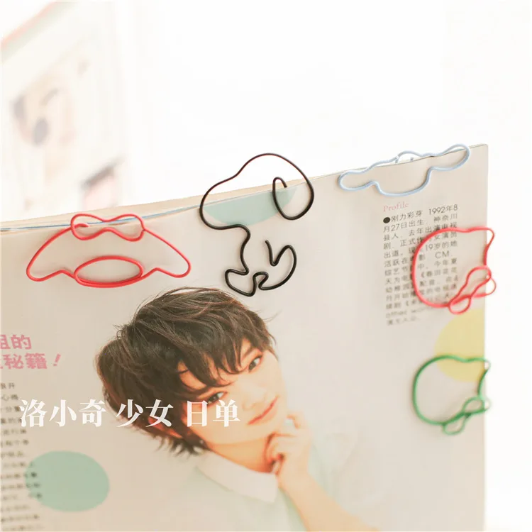 Paper Clip File Clip Decoration Cute Cartoon Cat Shape Special-shaped Paperclip Metal Book Clip Paper Clips Papeleria Paperclips