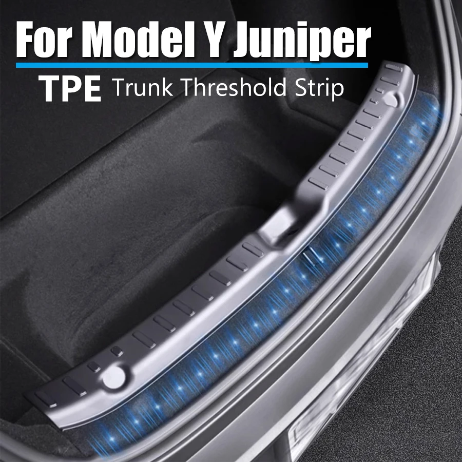 

Защитная накладка на порог багажника из ТПЭ для Tesla Model 3 Highland 2025 и Model Y Juniper 2026: износостойкая, с защитой от царапин