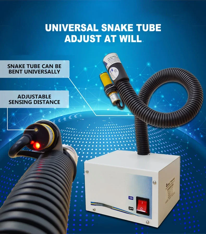 Automatic Infrared Induction Ion Wind Snake In Addition To Static Pedal Blowing Dust Snake-shaped Air Gun Industrial Eliminator