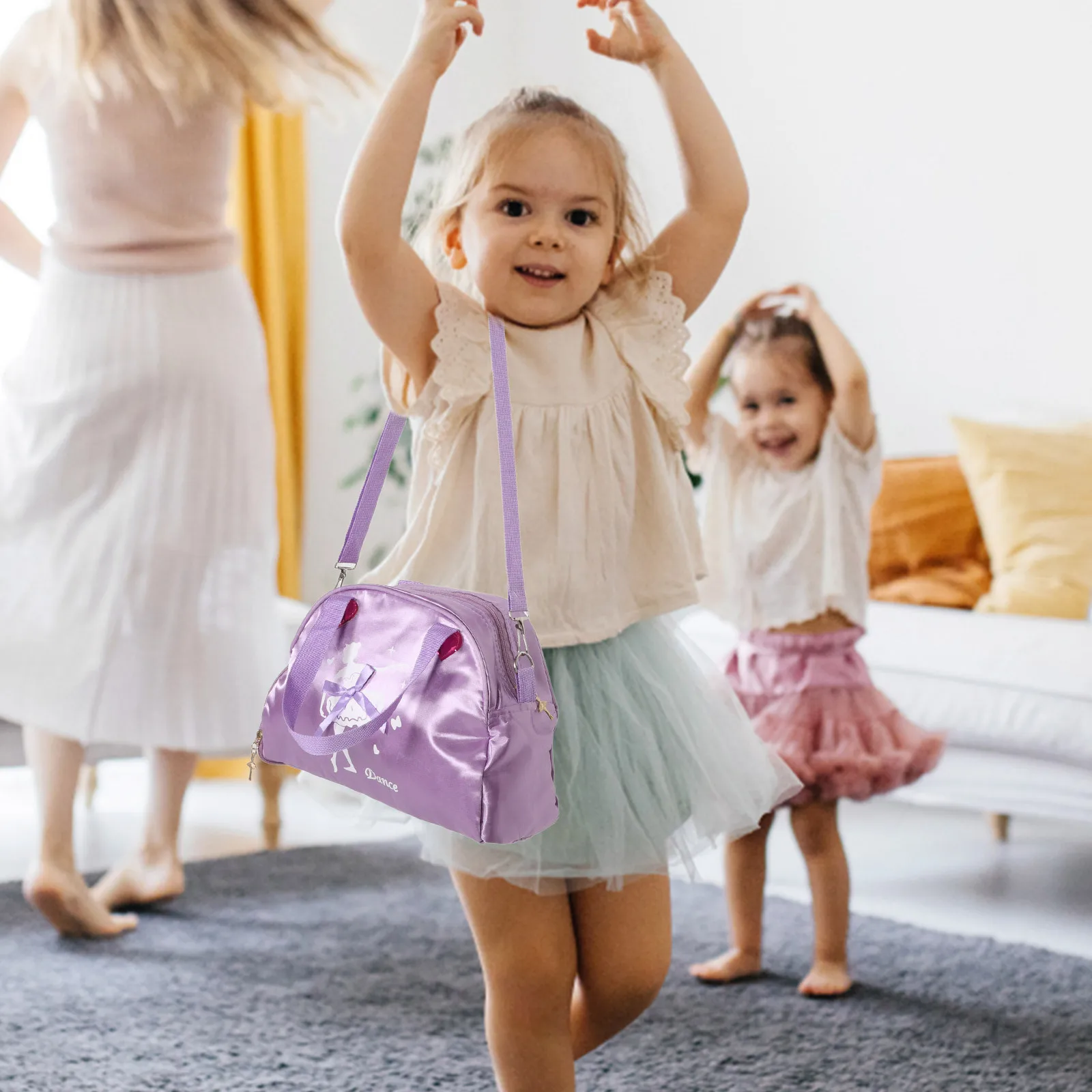 

Милая танцевальная сумка, балетные тапочки с сердечками и блестками, ланч-бокс для хранения полотенец, балетные аксессуары, обувь, танцевальный рюкзак