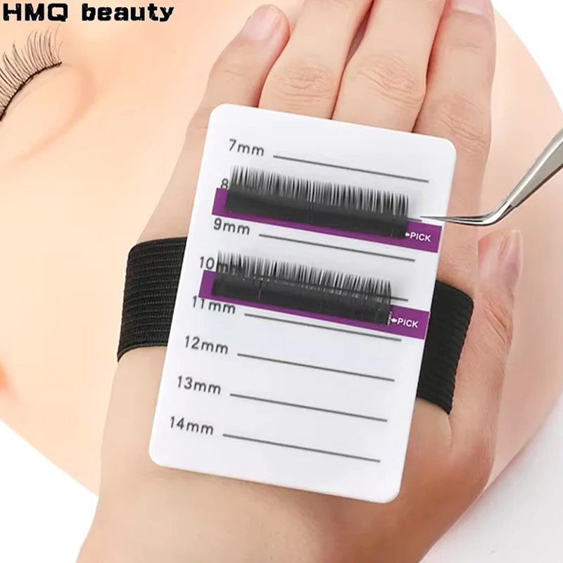 Acryl Wimpern Halter Pad Individuelle Wimpern Tablet mit Verband 7-14mm/8-15mm Wimpern Extensions hand Platte Salon Make-Up-Tools