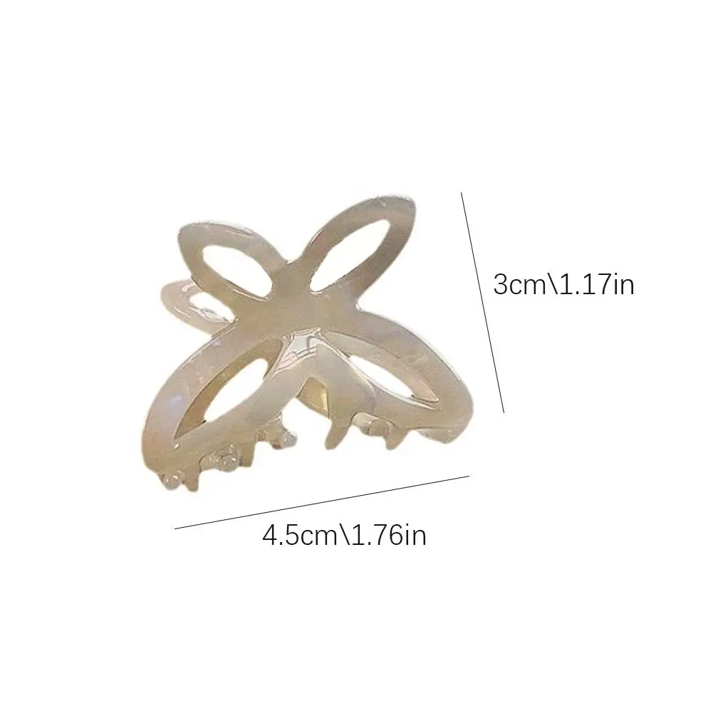 Sweet Fairy Hollow Butterfly Hair Clip Acetate Hair Claw Modeling Tool Hair Clip Women Hair Accessories Party Daily Casual Decor