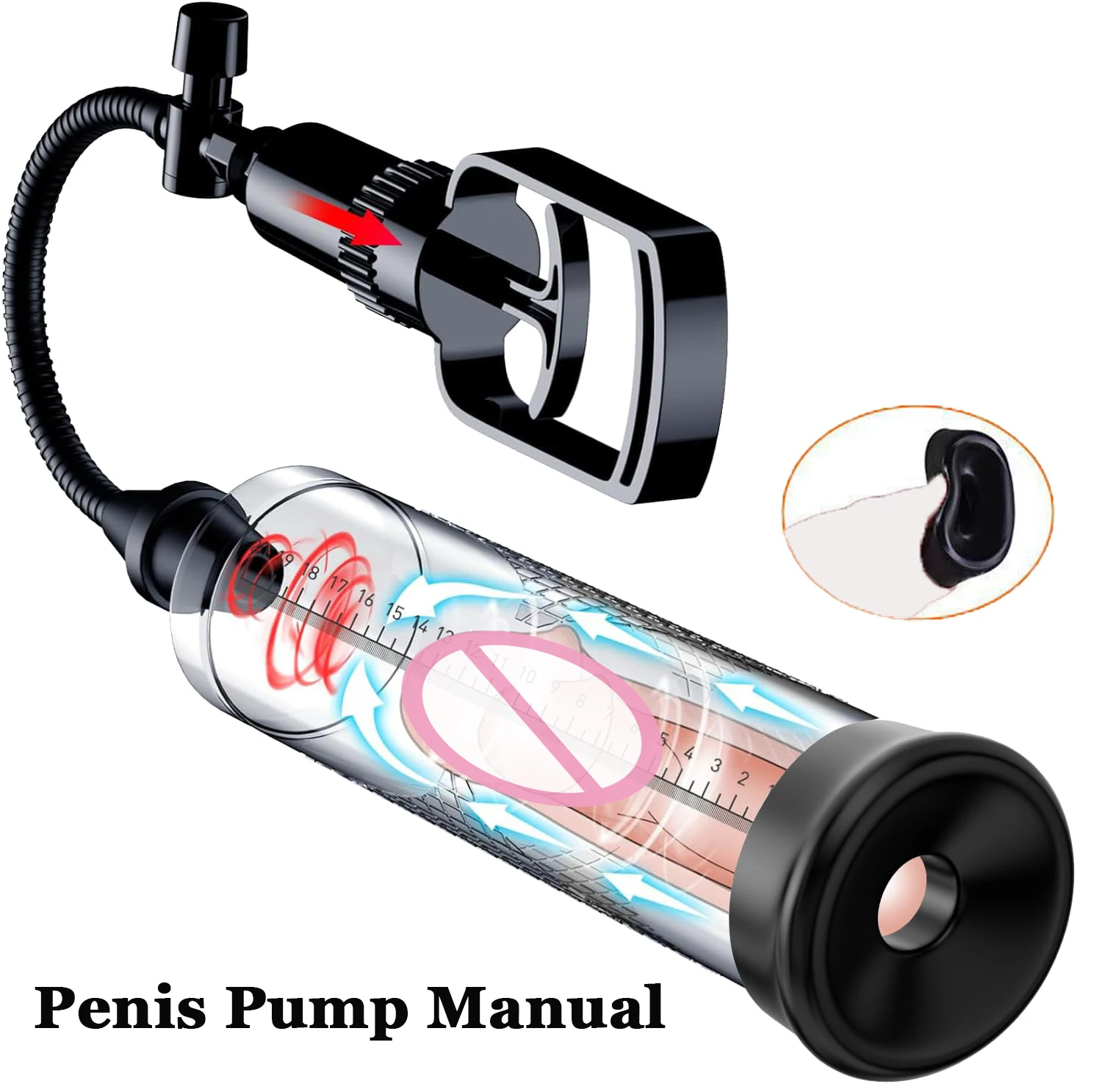 Manual Penis Pump Sex Toys for Men Vacuum Penis Extender Training Device For Adult Toys Vacuum Pump Air Penis Male Masturbators