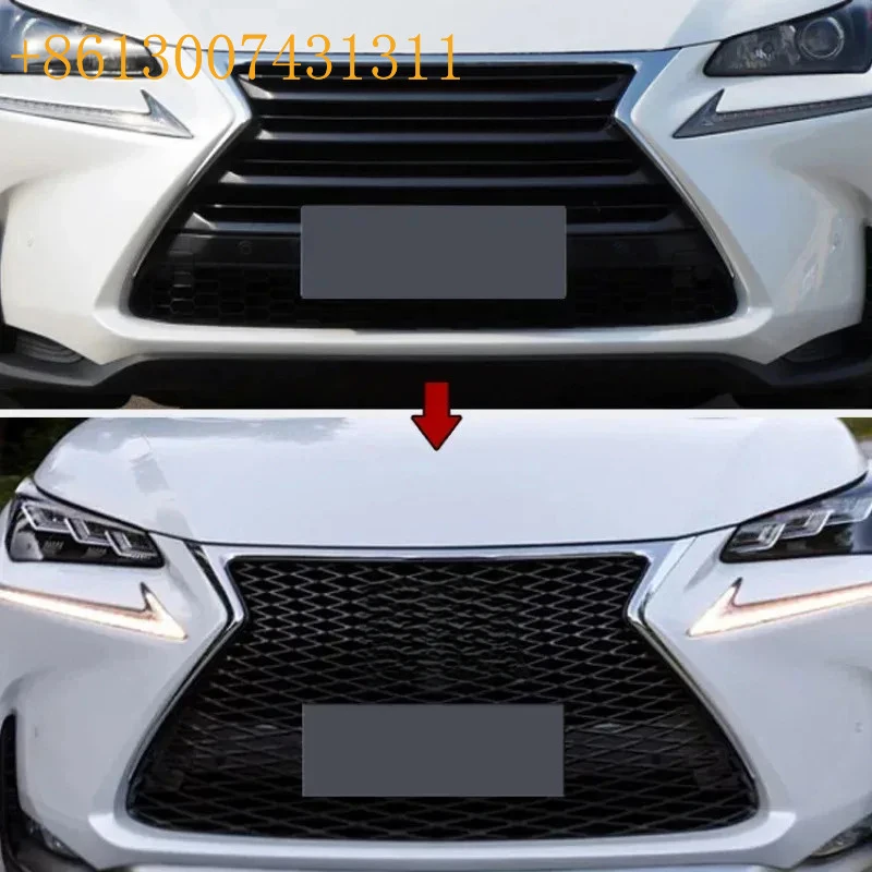 Car Exterior Refit Kit Front Bumper Grille Fit 2014+ Vehicle Models