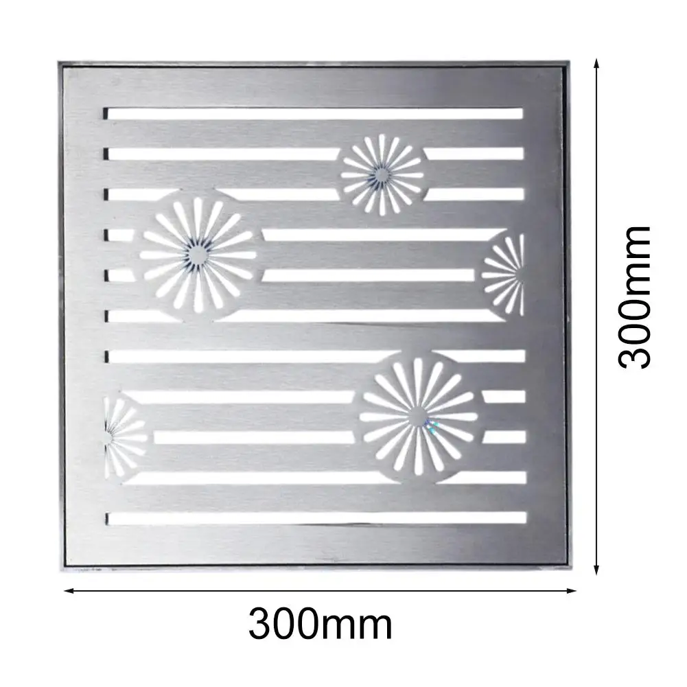 Drain Cover Outdoor Drainage Cover Exceptional Strength Minimize Clogging Risk Multiple Application Uses Salt Resistance