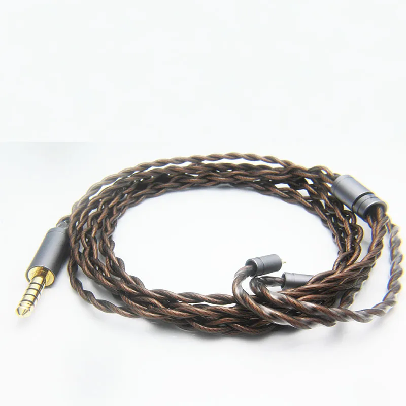Headphone Upgrade Cable 6N Balanced Monocrystalline Copper HIFI Detachable Handmade Audiophile Audio Connector Sport CKLVX