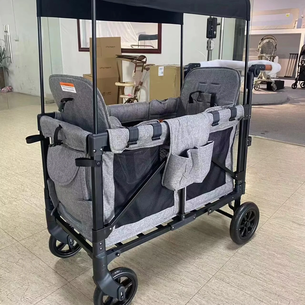 2026 Cu-stomizable Sample Wholesale Folding Portable Garden Children's Travel Cart Camping Outdoor Handcart