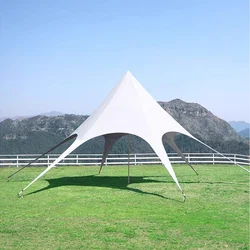 Outdoor Camping Canopy Tent Sun Protection Silver Coating Sunshade Beach Insulation Hexagonal Greenhouse Camping Equipment