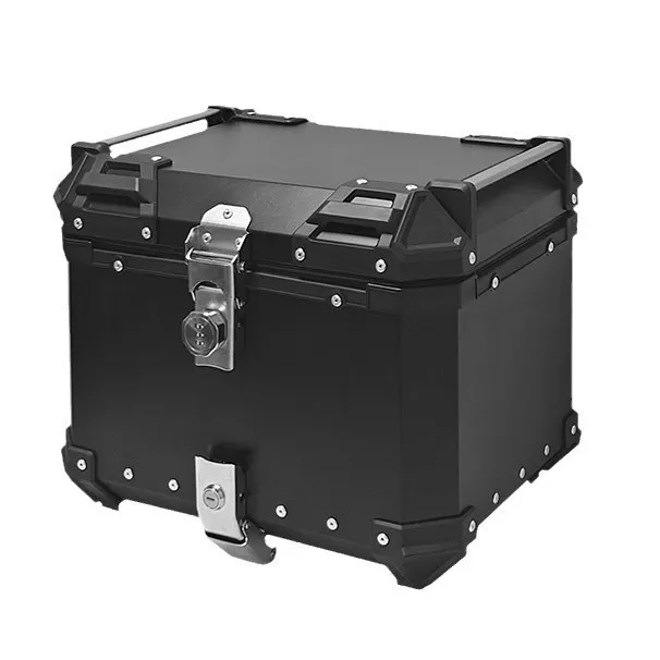 Universal Motorcycle Top Case Waterproof Tail Box Aluminum Alloy 25L/30L/36L New Password Lock for Motorcycles