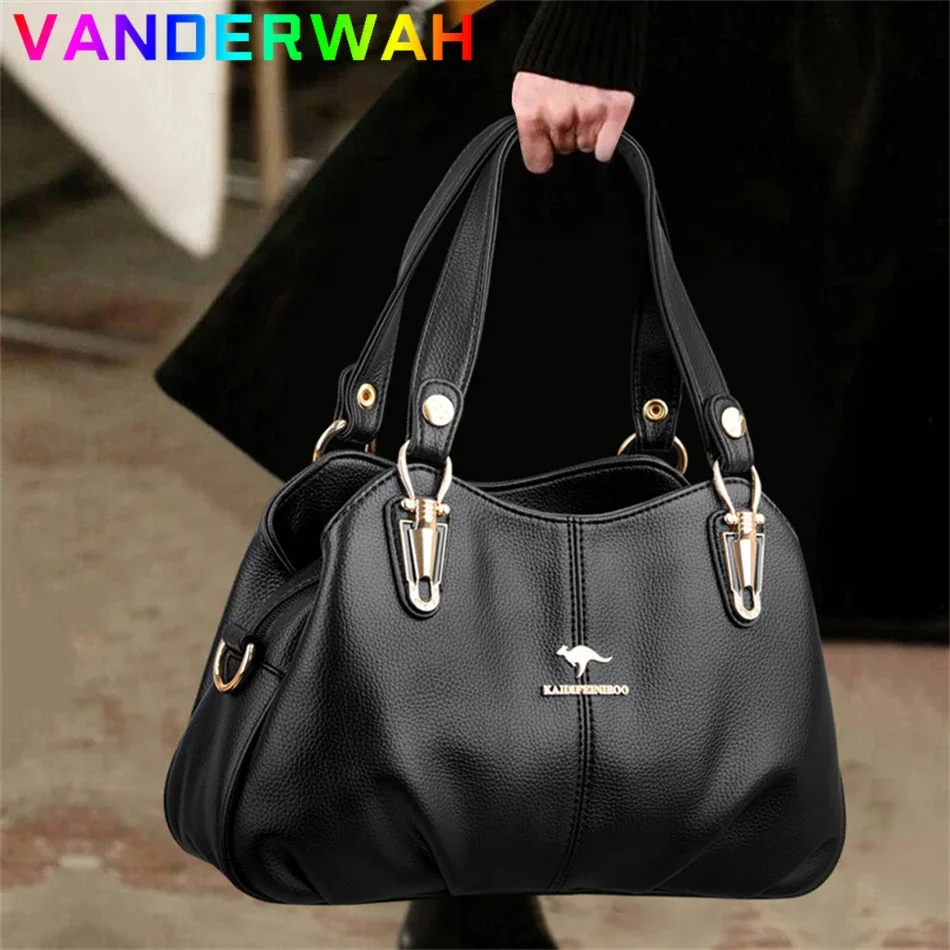 3-warstwowe torebki damskie marki Pu Leather Luxury Messenger Sac Designer Super Quality Torba na ramię Crossbody Shopper dla kobiet