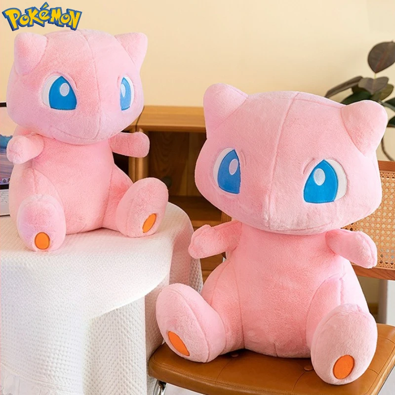 

35-60CM Big Size Pokemon Mew Plushies Pocket Monsters Kawaii Cartoon Anime Peluche Comfortable Soft Doll Children's Toy Gift