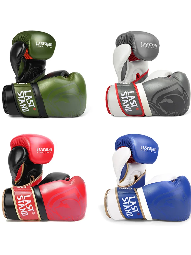 Rękawice Kick Boxing dla dorosłych mężczyzn kobiet PU Karate Muay Thai Guantes De Boxeo Free Fight MMA Sanda treningowe wyposażenie dla dorosłych dzieci — zdjęcie 2