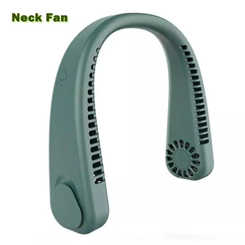 Портативный безлопастный вентилятор для шеи, подвесной Бесщеточный вентилятор для шеи, перезаряжаемый через USB вентилятор, бесшумные спортивные вентиляторы, кондиционер воздуха