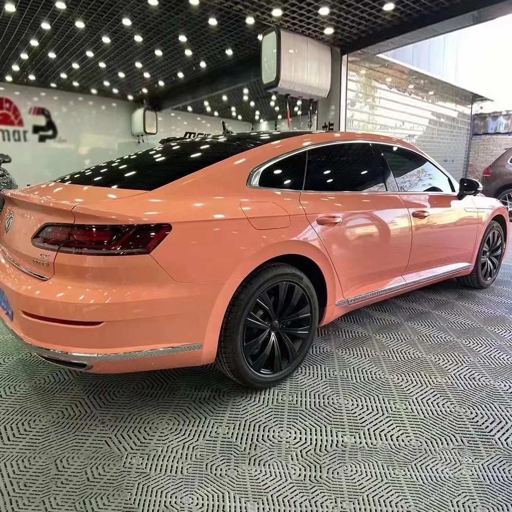 

Розовая самоклеящаяся виниловая пленка PET для оклейки автомобилей, пленка для изменения цвета автомобиля