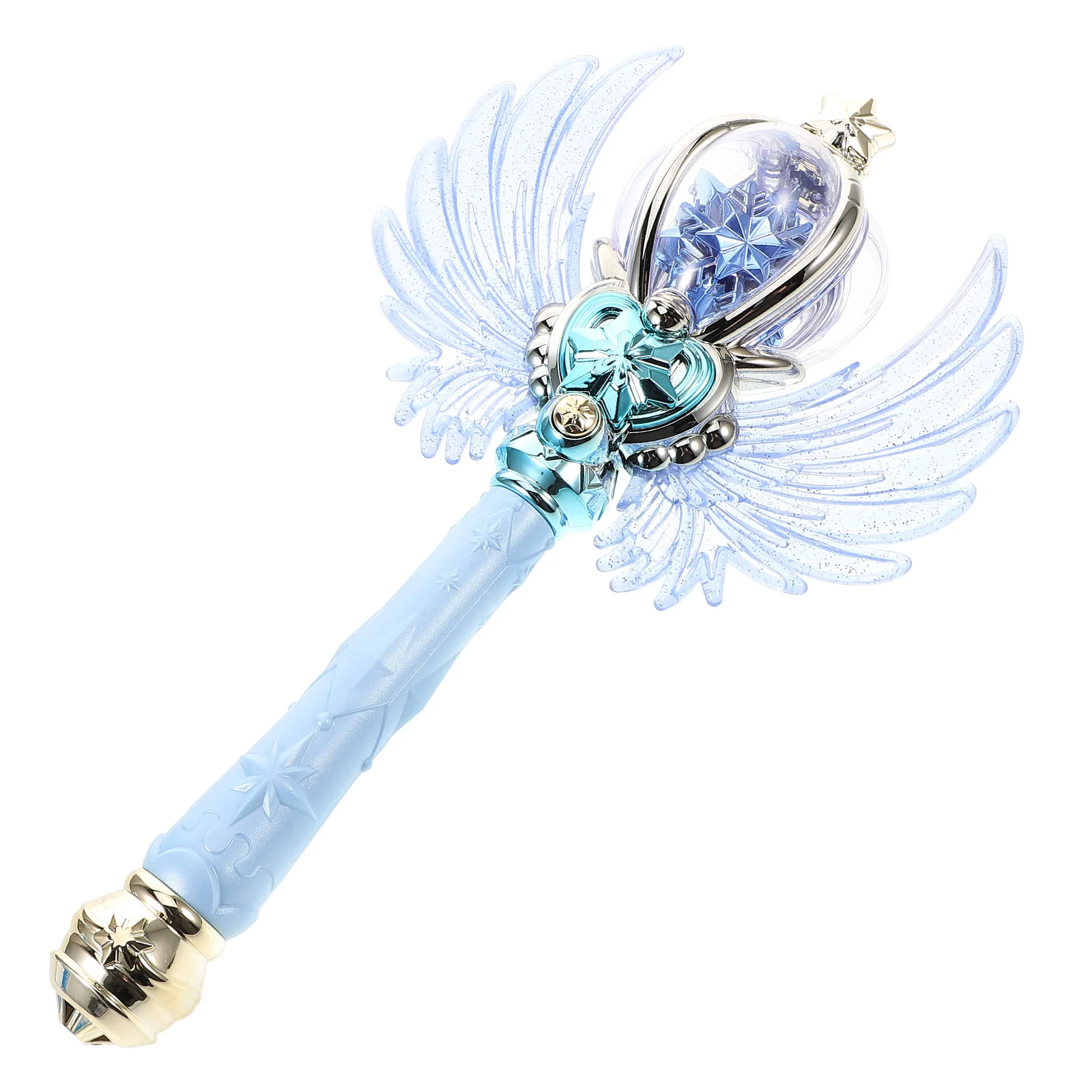 

Светящаяся волшебная палочка для девочек с подсветкой и мелодией, милый дизайн с крыльями, идеально подходит для переодеваний, ролевых игр и праздничных вечеринок