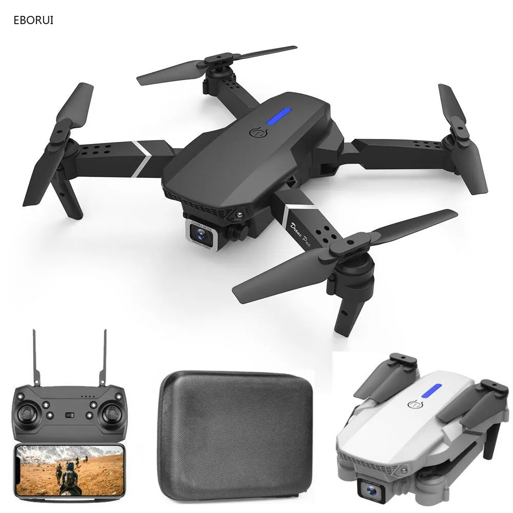 EBORUI E88PRO / E525 Mini WiFi FPV Drone with 4K/720P HD Dual Cameras Altitude Hold Mode Foldable RC Drone Quadcopter RTF