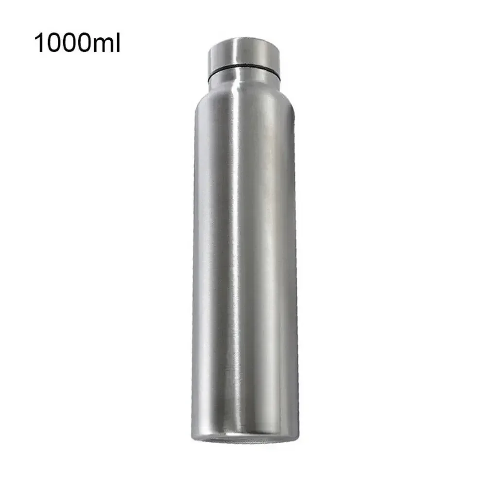 High Quality 1000ml Stainless Steel Sport Water Bottle Single-layer Rugged Water Cup Metal Flask Drinkware Camping Sports Gym image 6